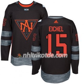Team Nordamerika Trikot Jack Eichel 15 2016 World Cup Schwarz Premier - Dame